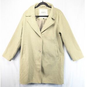 Gina‎ Benotti Coat Light Beige Single Button Collar Size 42